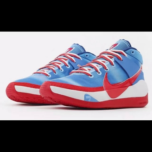 Nike KD 13 ‘New Jersey Nets Hardwood DC0009 400 - Picture 1 of 12